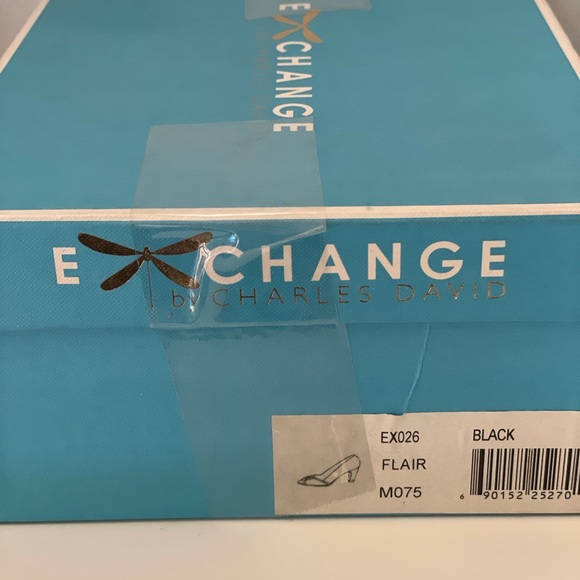 Exchange by Charles David, “Flair” Pumps/Heels, Black Plaid, 7.5M. - Picture 4 of 4